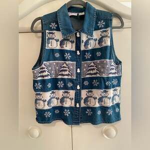 Vintage Tantrums Blue Denim Vest